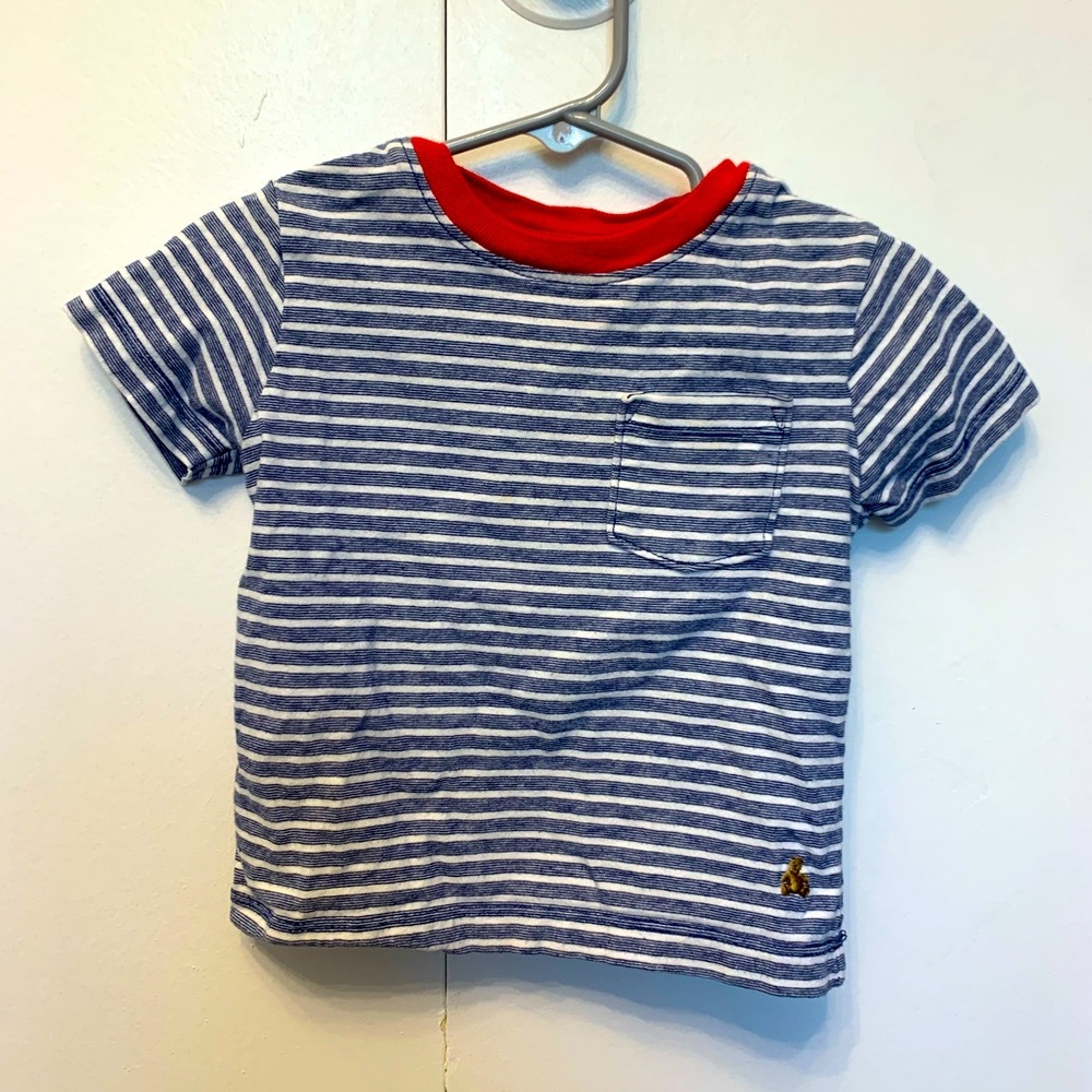 Baby Gap blue and white stripped blue t-shirt